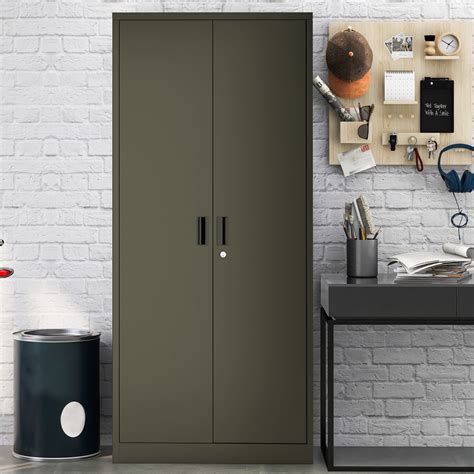 steel storage cabinet|metal storage cabinets with doors and shelves.